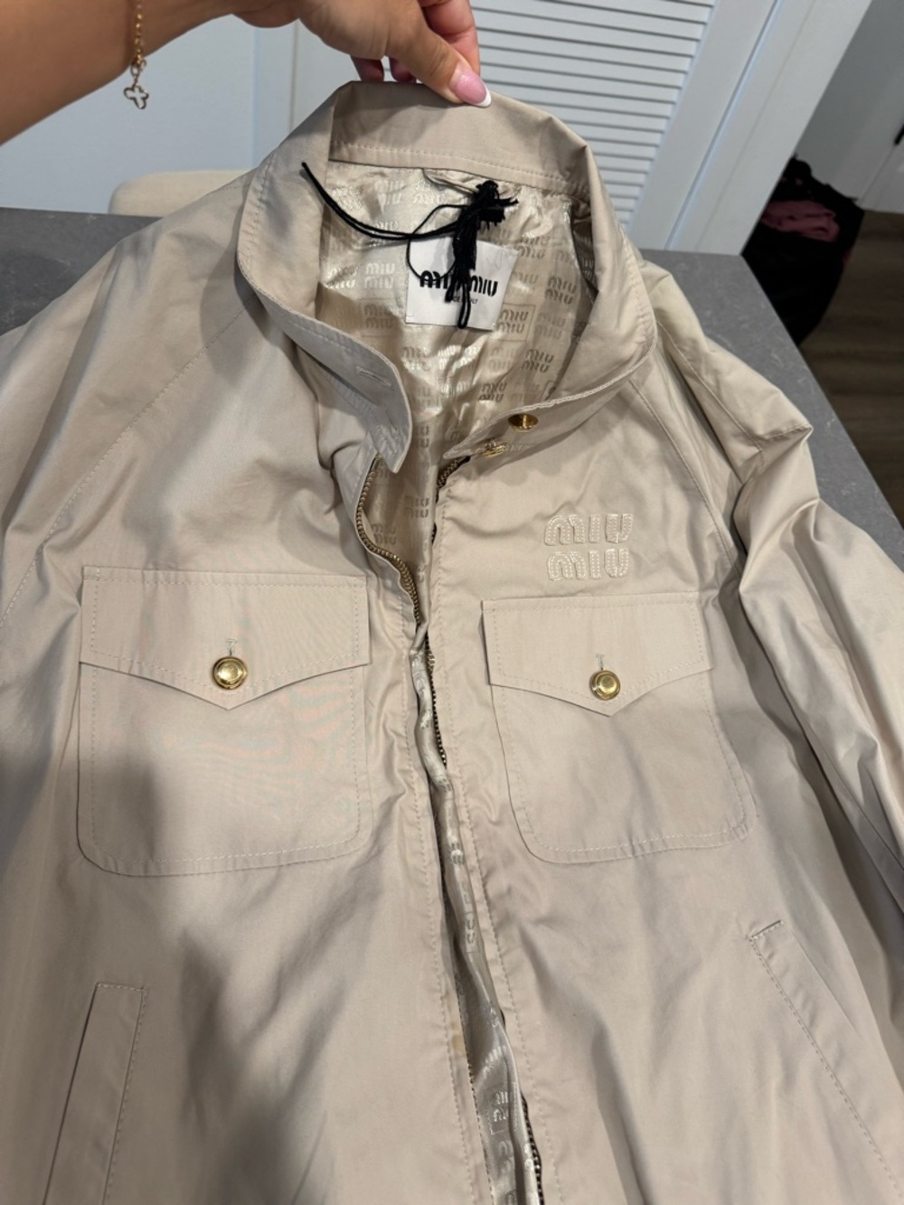 Miu Miu Neutral Beige Jacket